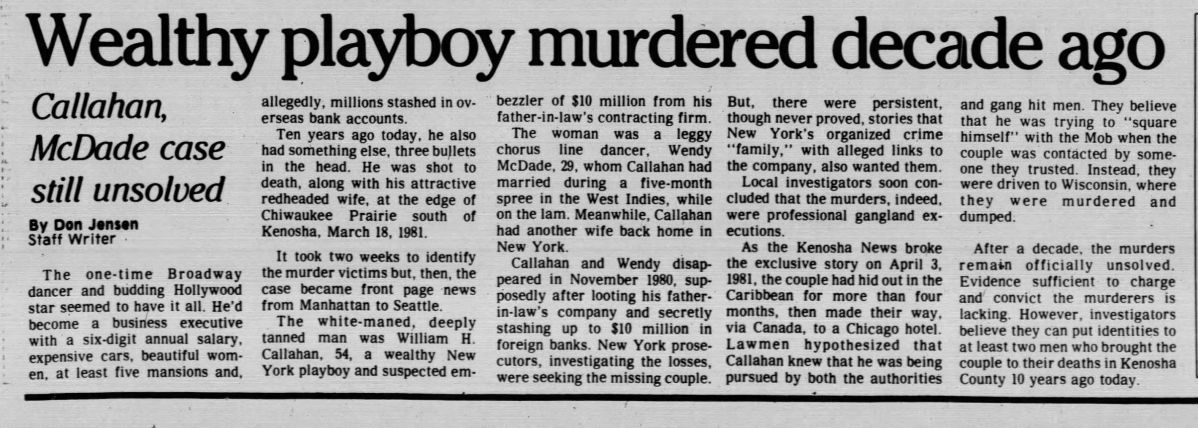 Kenosha News (Kenosha, Wisconsin) · 18 Mar 1991, Mon · Page 3